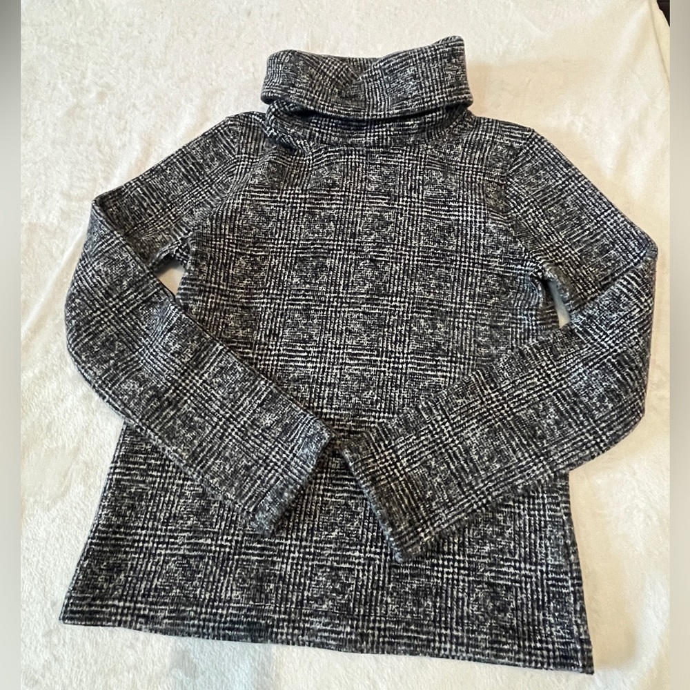 JCrew‎ Mercantile Funnel Neck Long Sleeve Pullover In Glen Plaid H1549size Small
